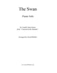 The Swan piano sheet music cover